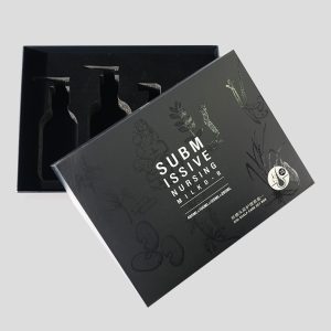 Custom Logo Printed Rigid Cardboard  Lid and Base Gift Box Packing Supplies